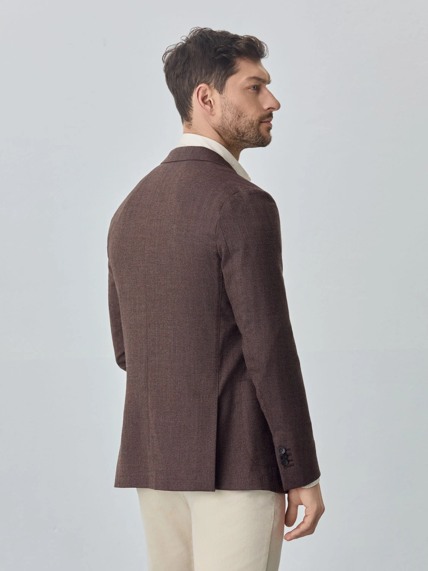 Blazer bi-stretch em tecido espinha da edição Luxeleisure - Image 4