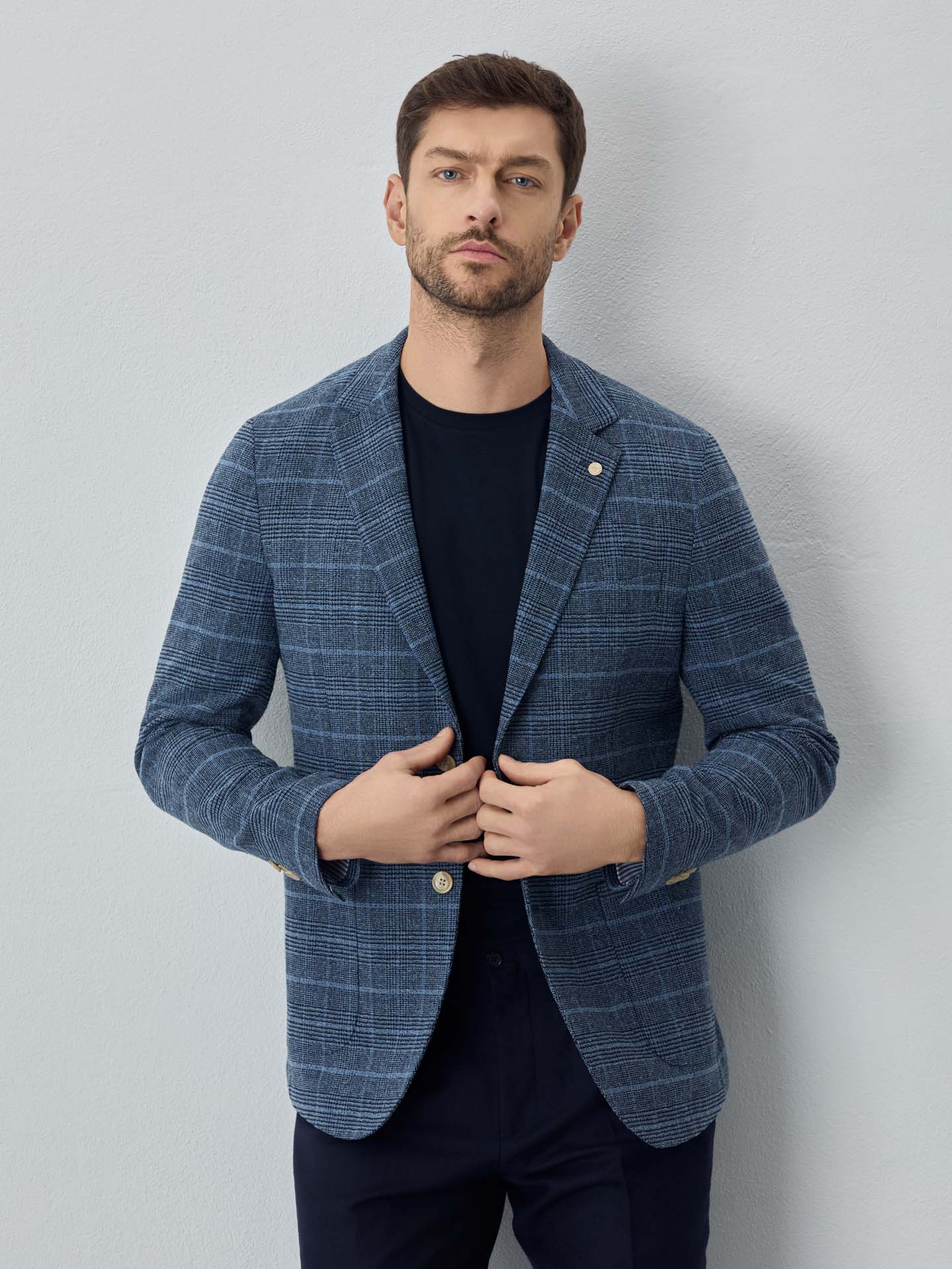 Blazer confortável xadrez da edição Luxeleisure - Image 2