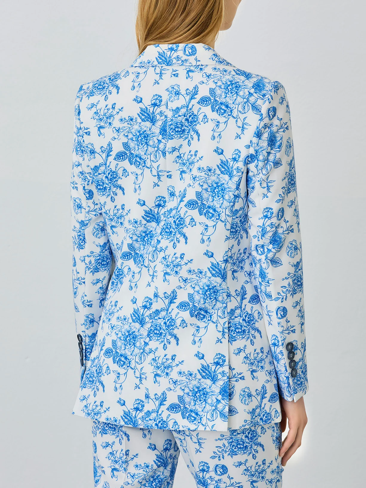 Blazer De Trespasse Em Mistura De Rayon Com Estampa Floral - Image 2
