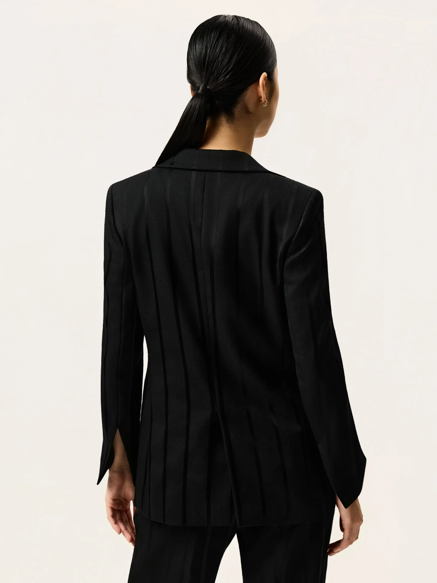 Blazer Riscas em Mistura de Viscose - Image 3