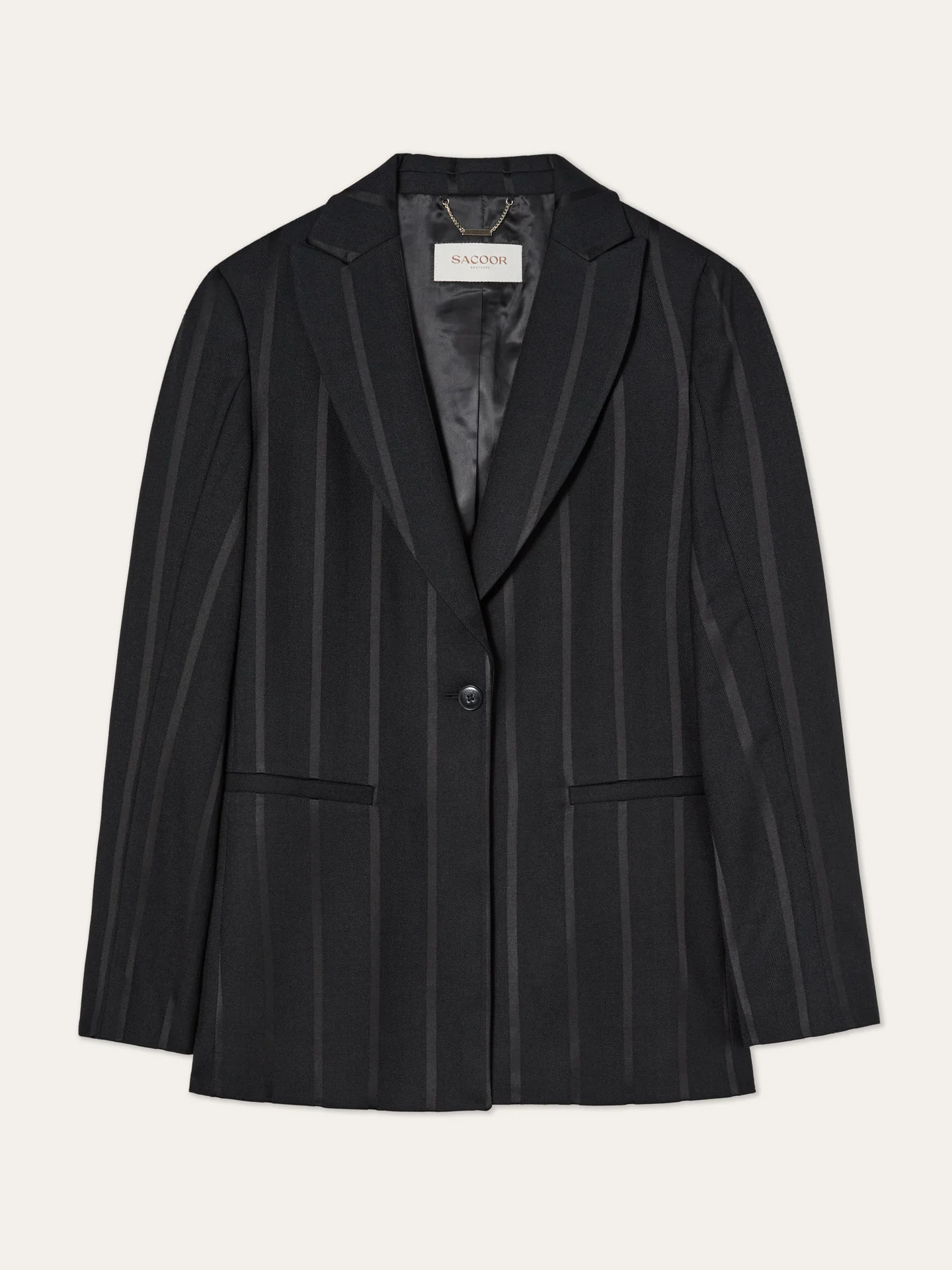 Blazer Riscas em Mistura de Viscose - Image 4
