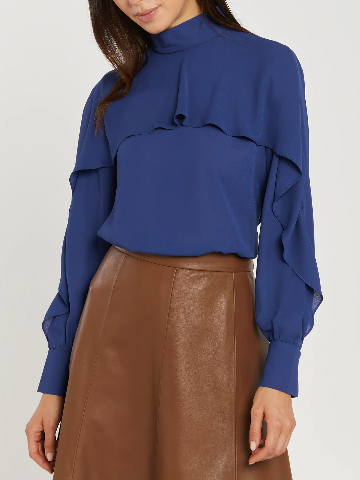 Blusa com folhos na frente - Image 5