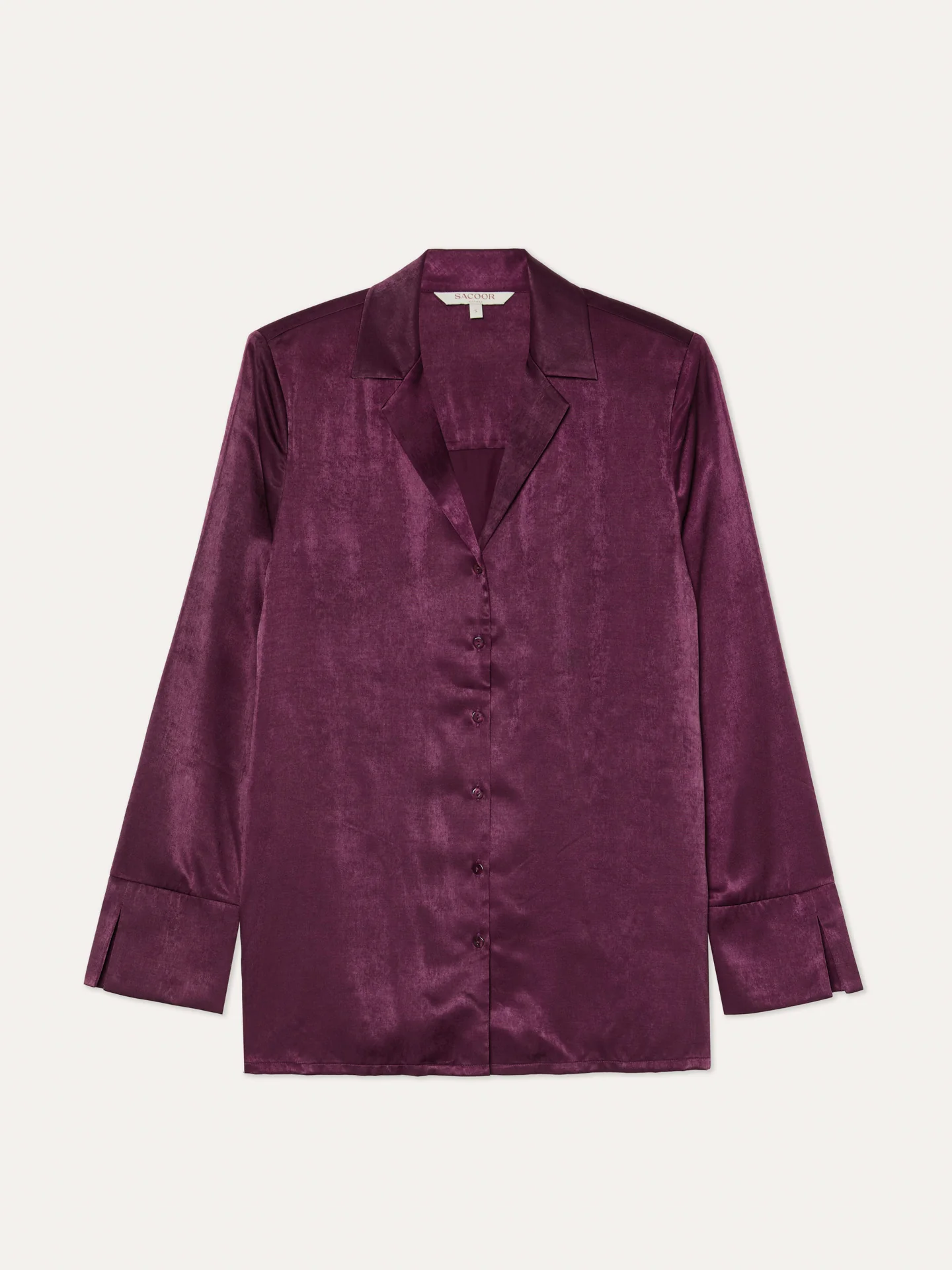 Blusa Loose Fit em Mistura de Rayon com Colarinho Tailored - Image 5