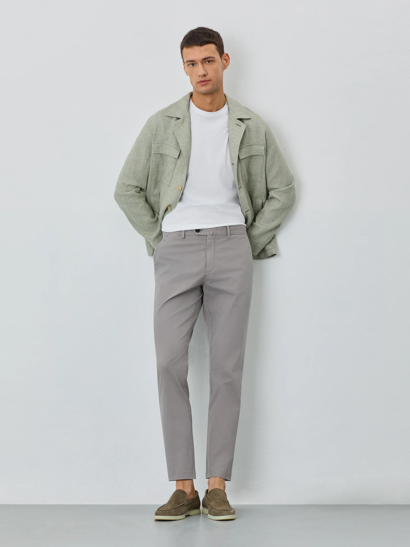 Calça Chino Slim Fit Com Bolso Relógio - Image 13
