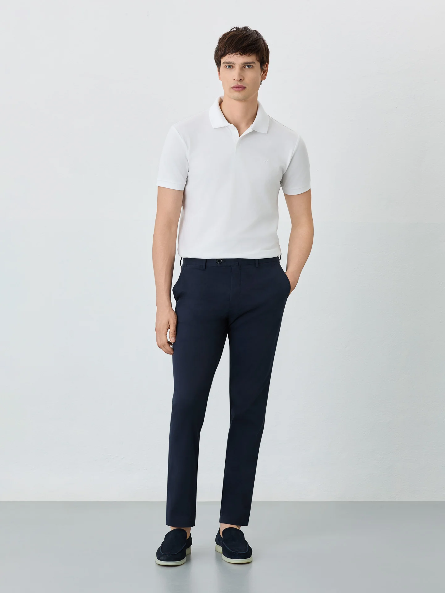 Calça Chino Slim Fit Com Bolso Relógio - Image 4