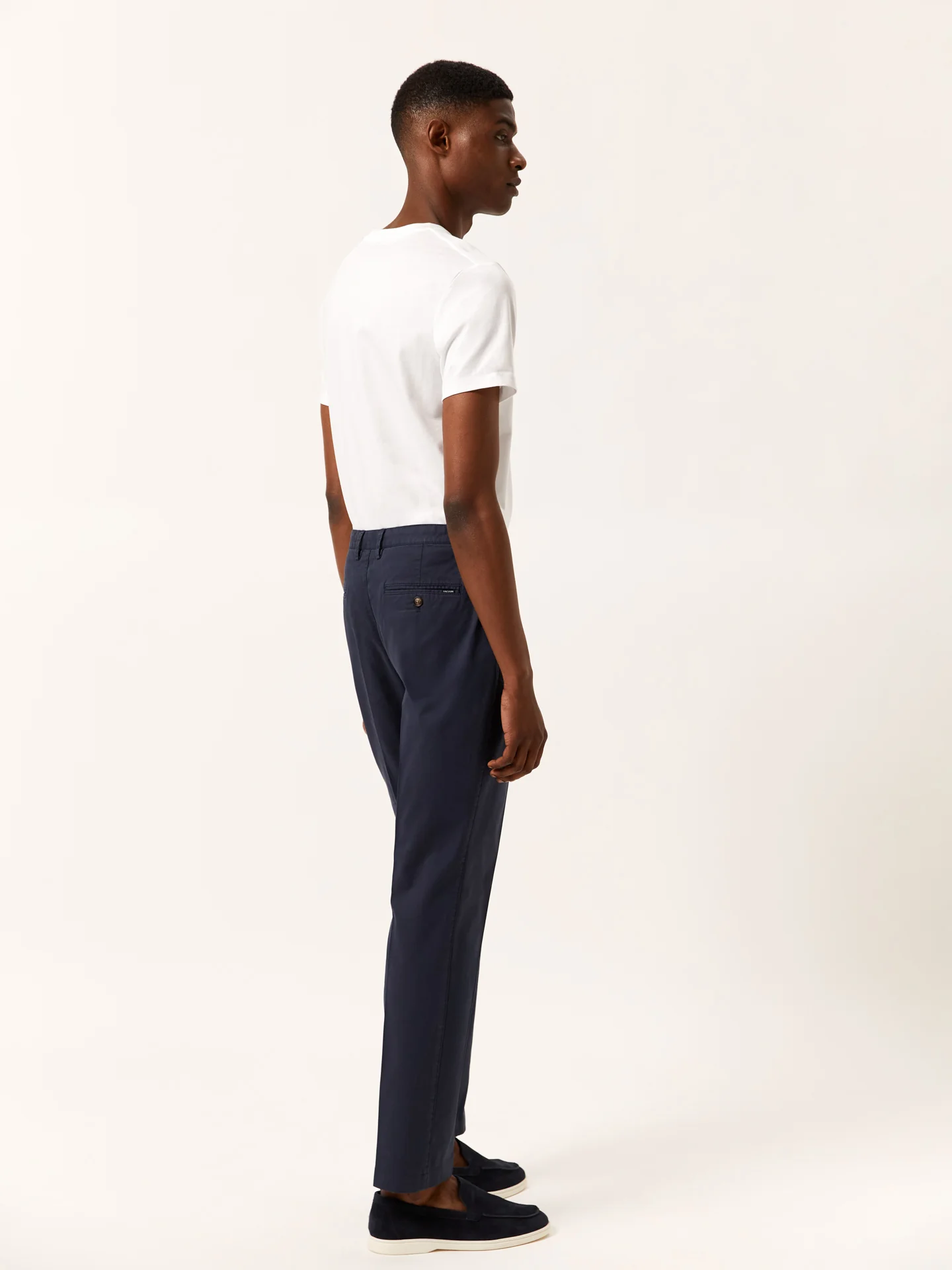 Calças casuais slim fit em canvas garment dye - Image 3