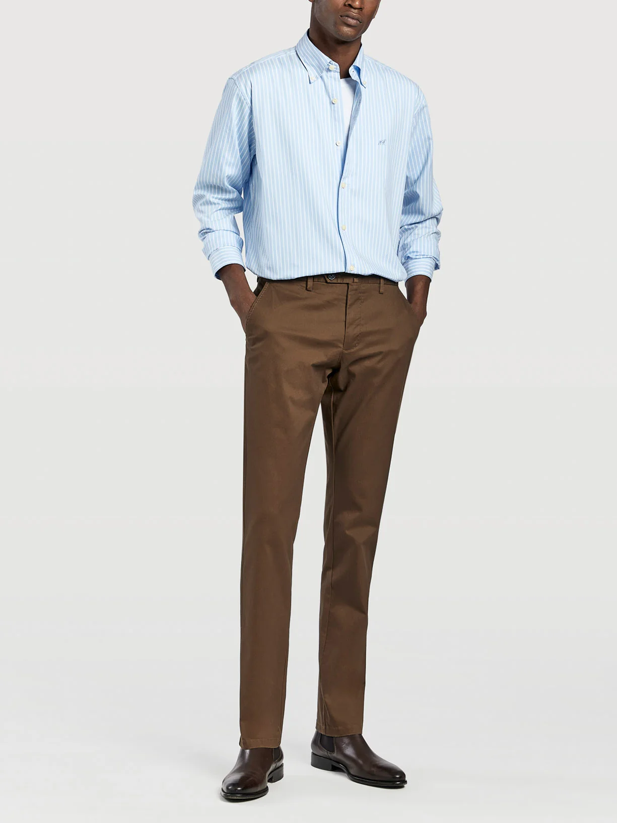 Calças chino garment dye slim fit - Image 3