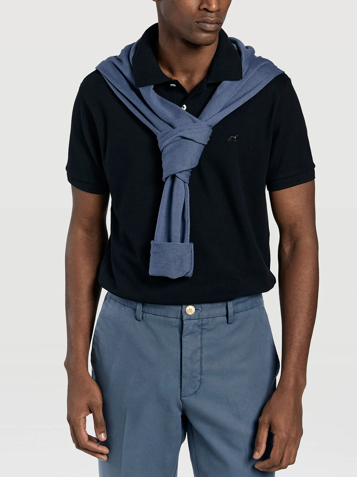 Calças chino Panama 100%bci algodão slim fit - Image 11