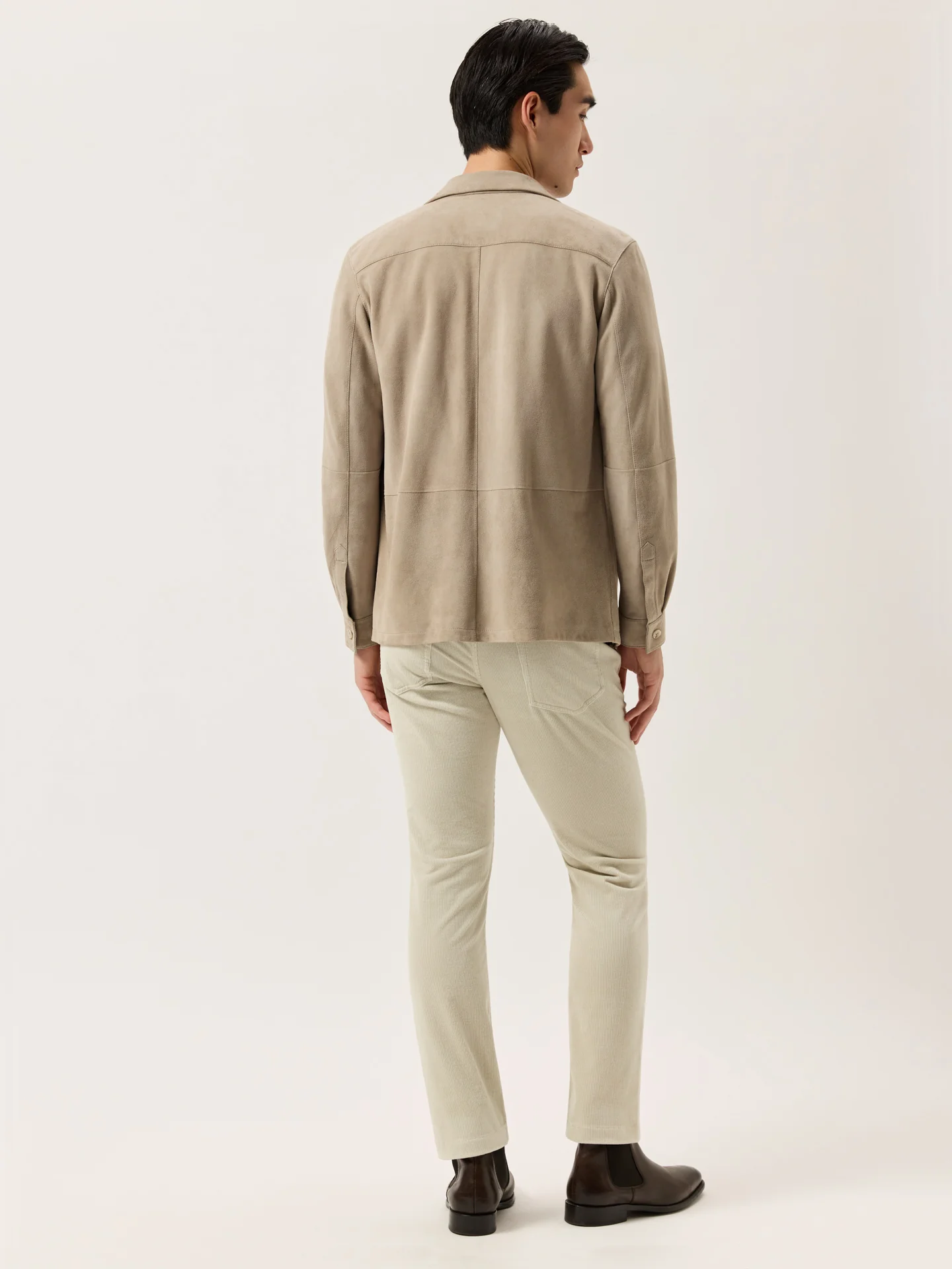 Calças Chino Slim Fit em Bombazine com Mistura de Algodão e Modal - Image 3