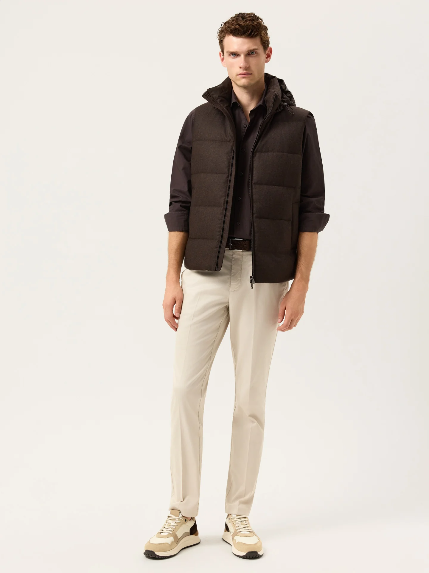 Calças Chino Slim fit em Sarja com Toque de Caxemira e Mistura de Tencel - Image 16