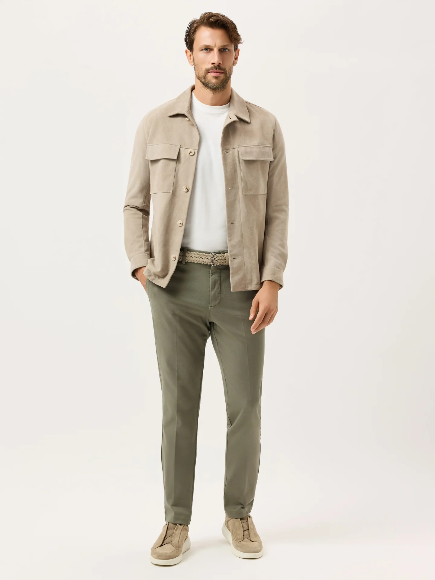 Calças Chino Slim Fit em Sarja Faded Garment Dye - Image 17