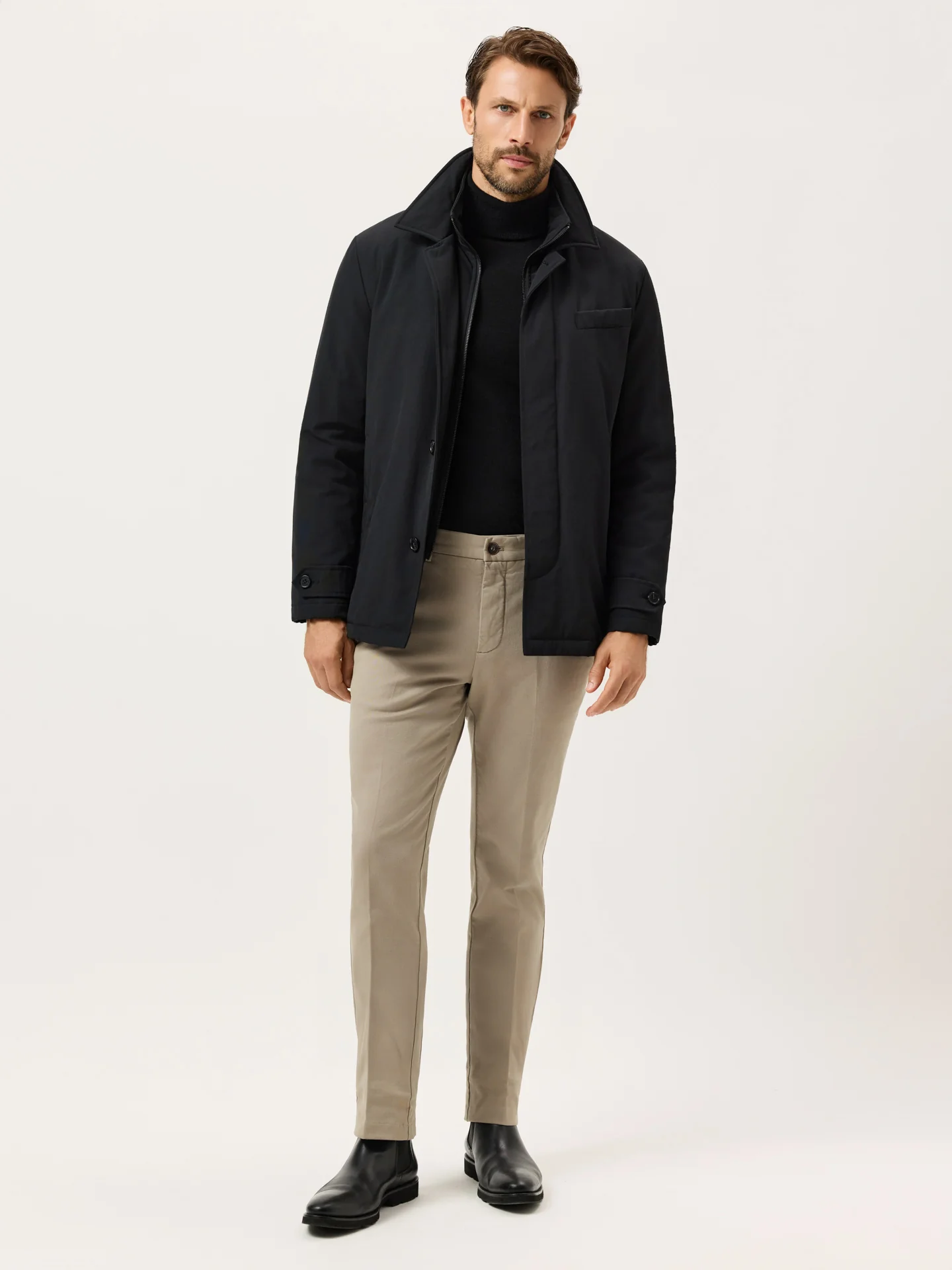 Calças Chino Slim Fit em Sarja Faded Garment Dye - Image 21