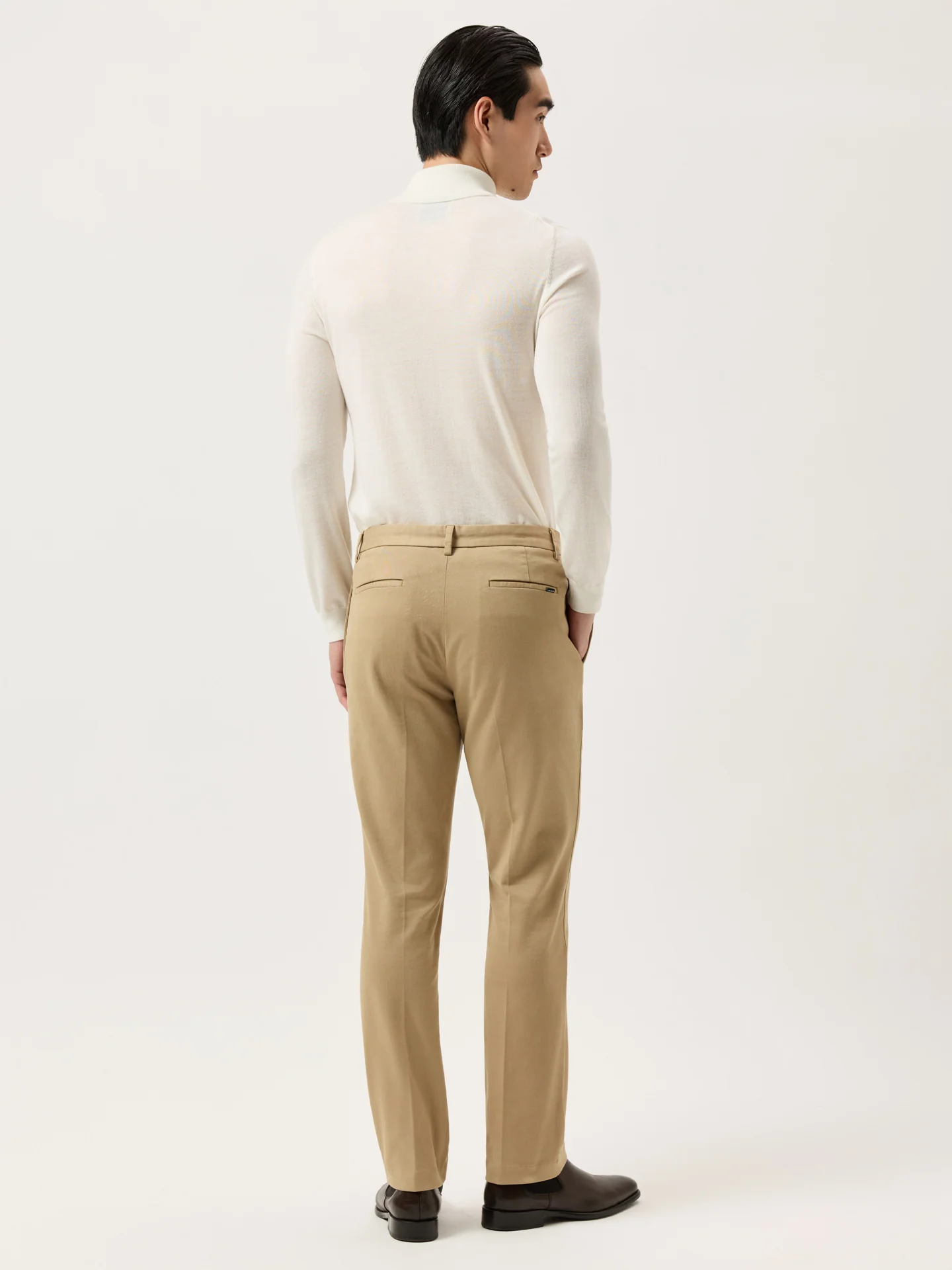 Calças Chino Slim Fit em Sarja Faded Garment Dye - Image 3
