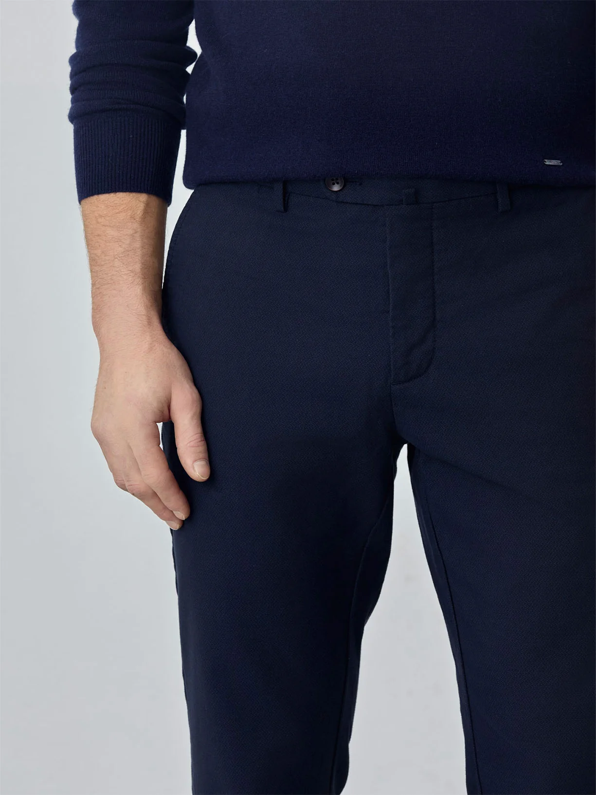 Calças chino slim fit garment dye estrutura fantasia - Image 7