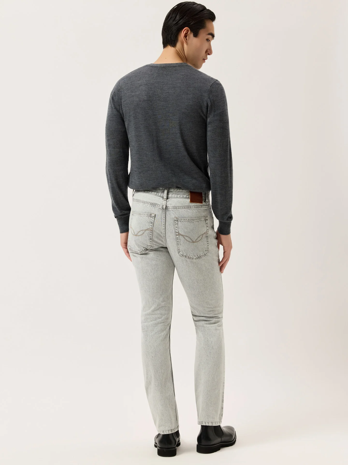 Calças de ganga slim fit em algodão premium - Image 6