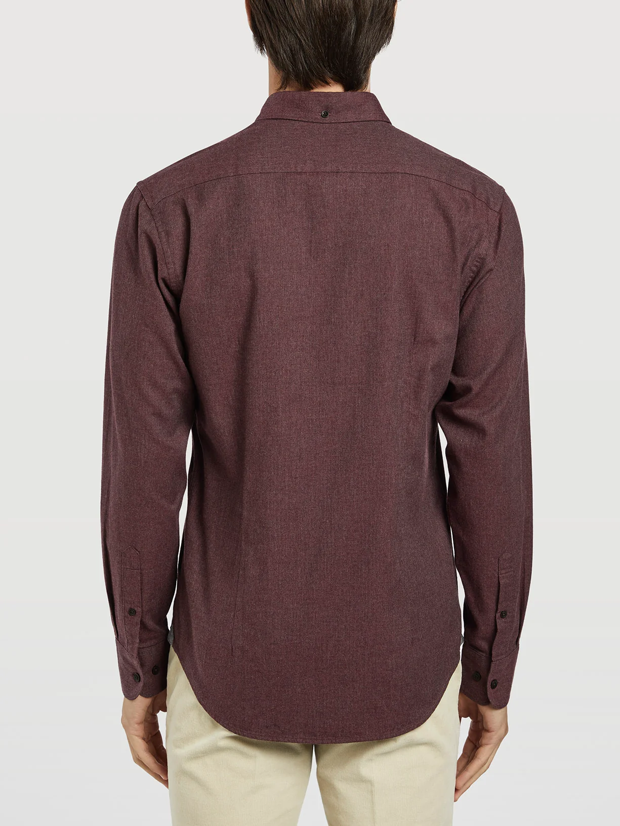 Camisa casual slim fit em tecido espinha - Image 3