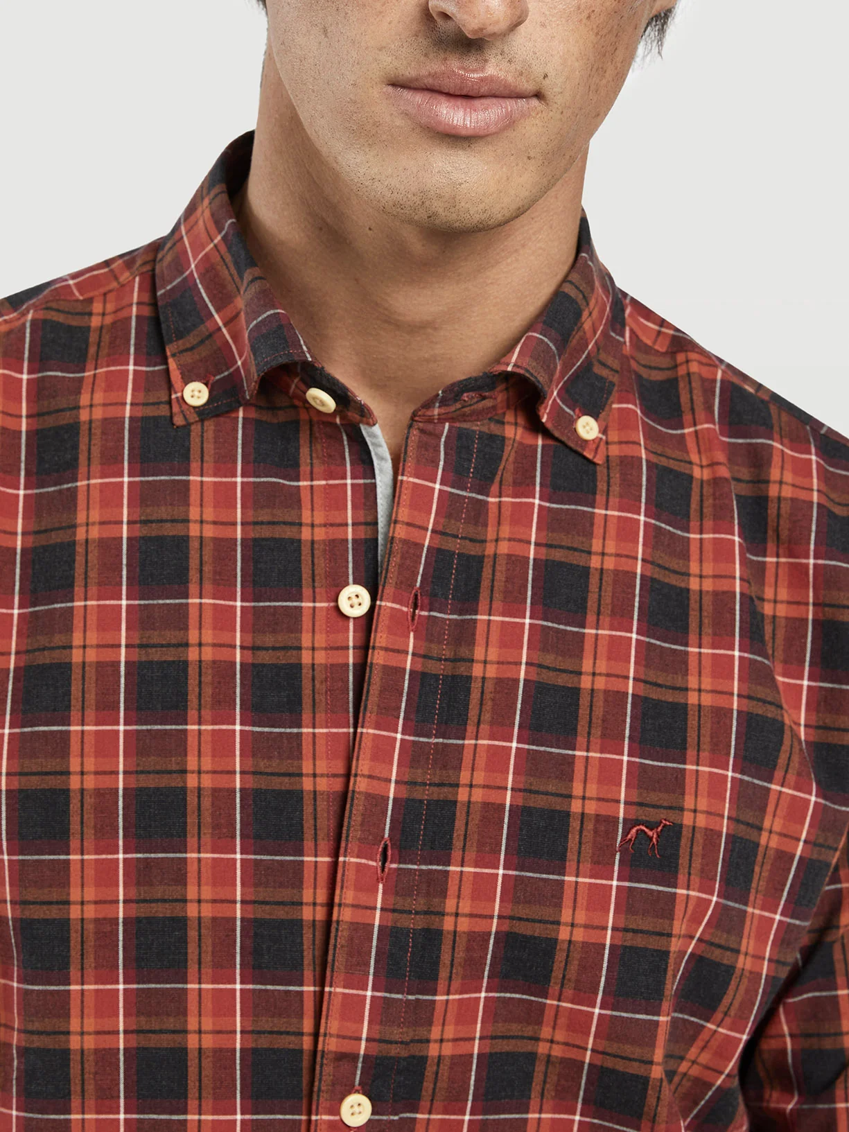 Camisa casual slim fit xadrez - Image 2