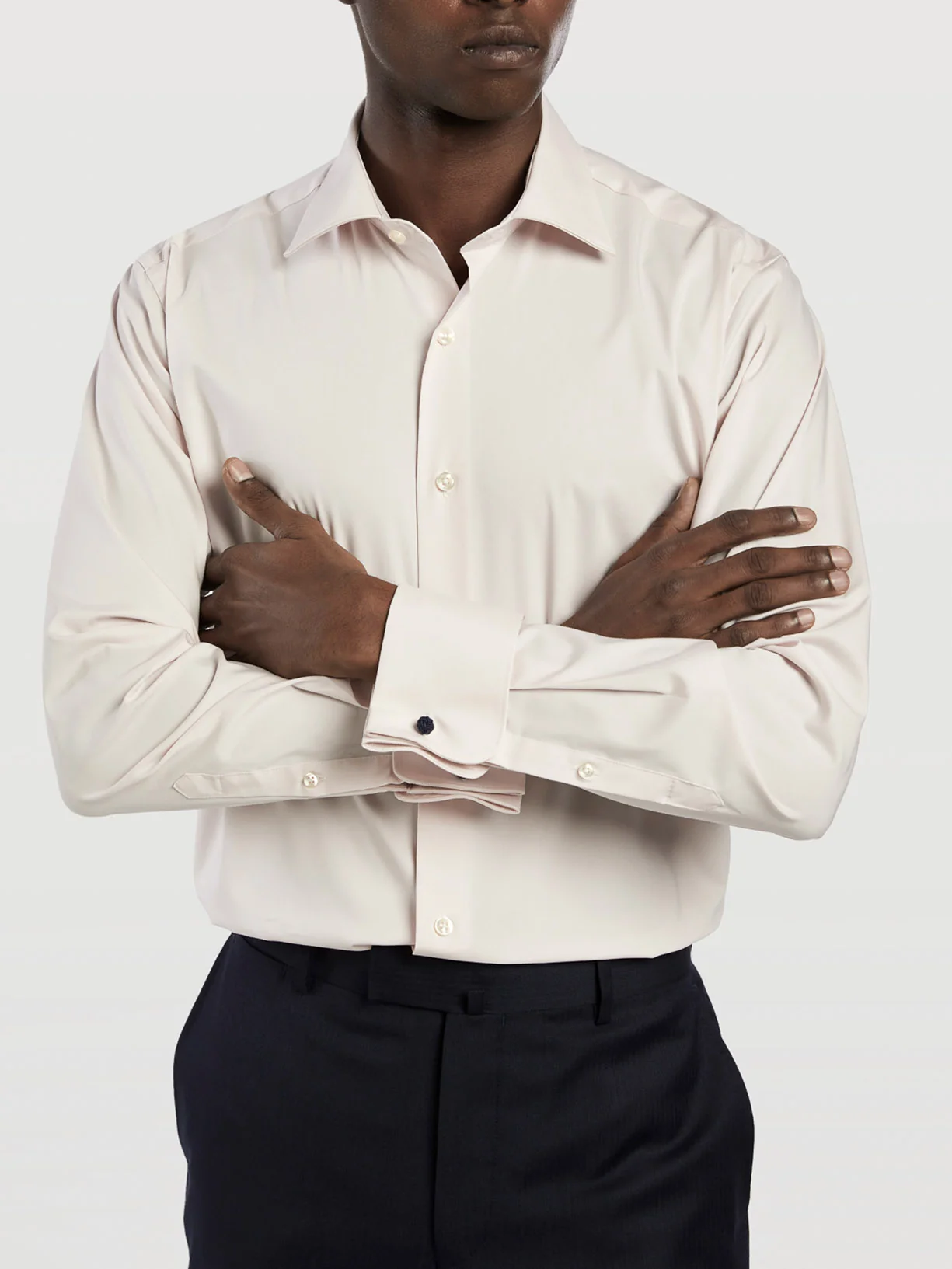 Camisa comfort business regular fit em popeline lisa - Image 5