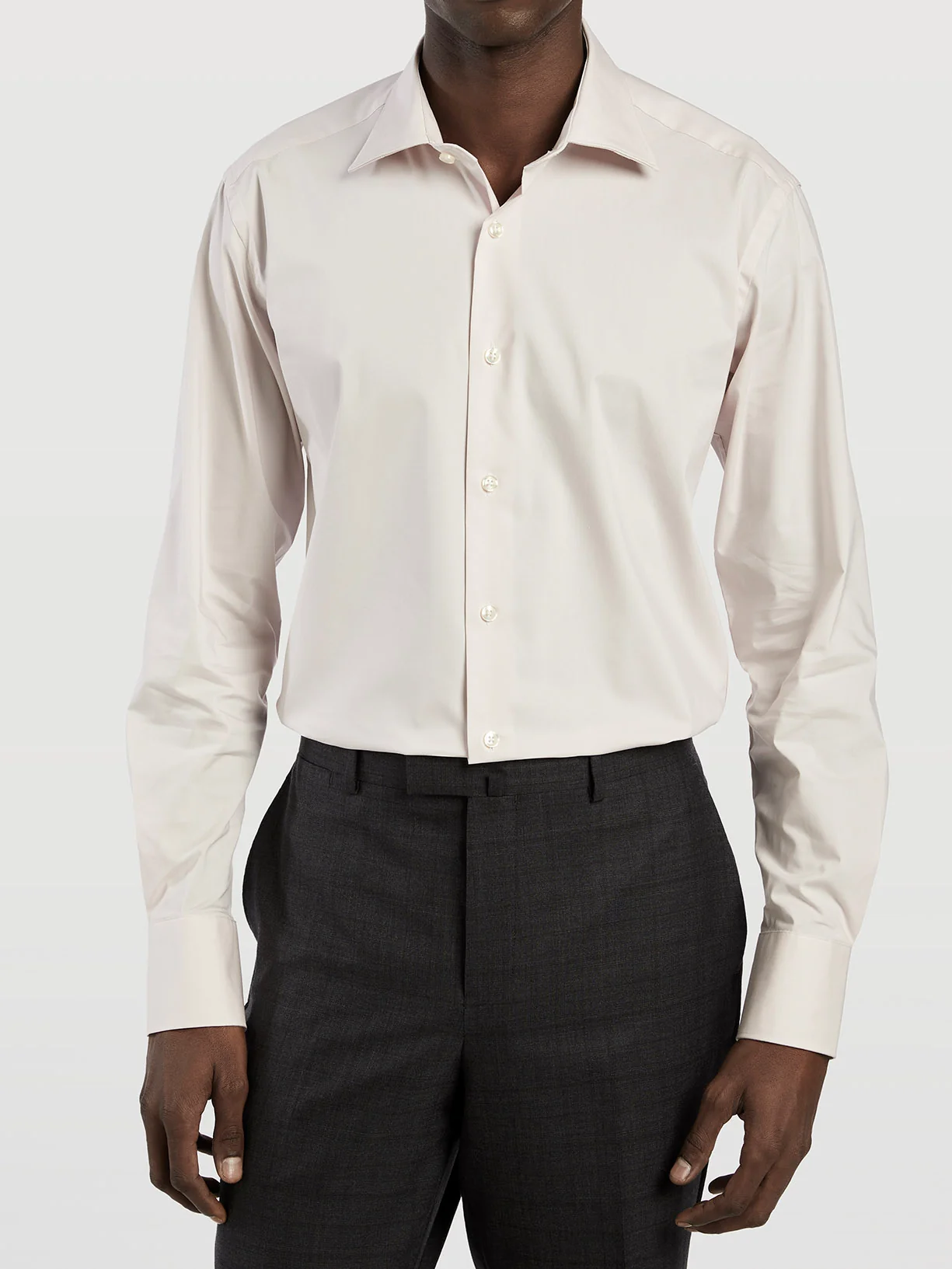 Camisa comfort business slim fit em popeline lisa - Image 6