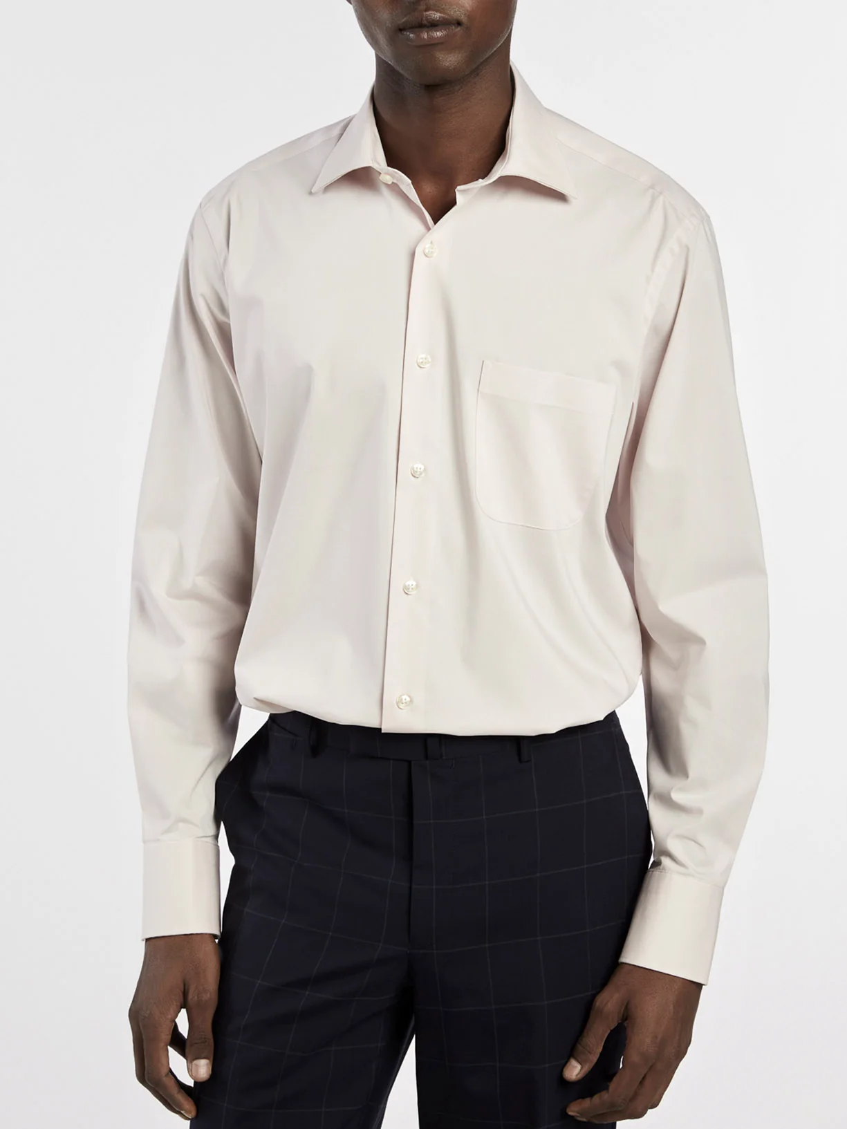 Camisa comfort business slim fit em popeline lisa - Image 7