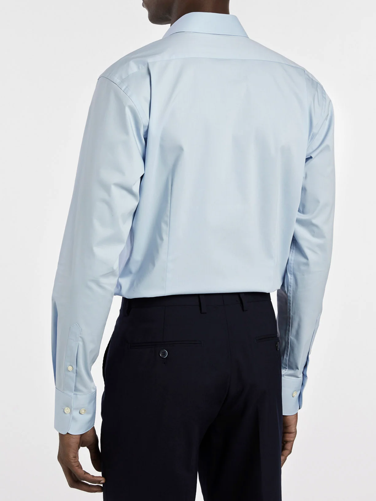 Camisa comfort business slim fit em popeline lisa - Image 4