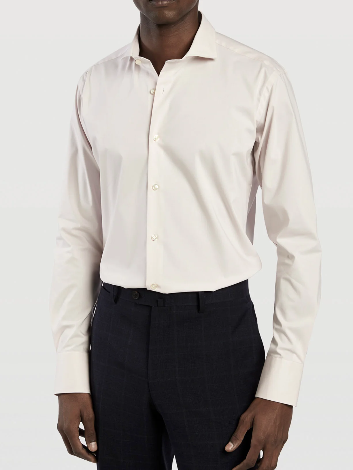 Camisa comfort business slim fit em popeline lisa - Image 6