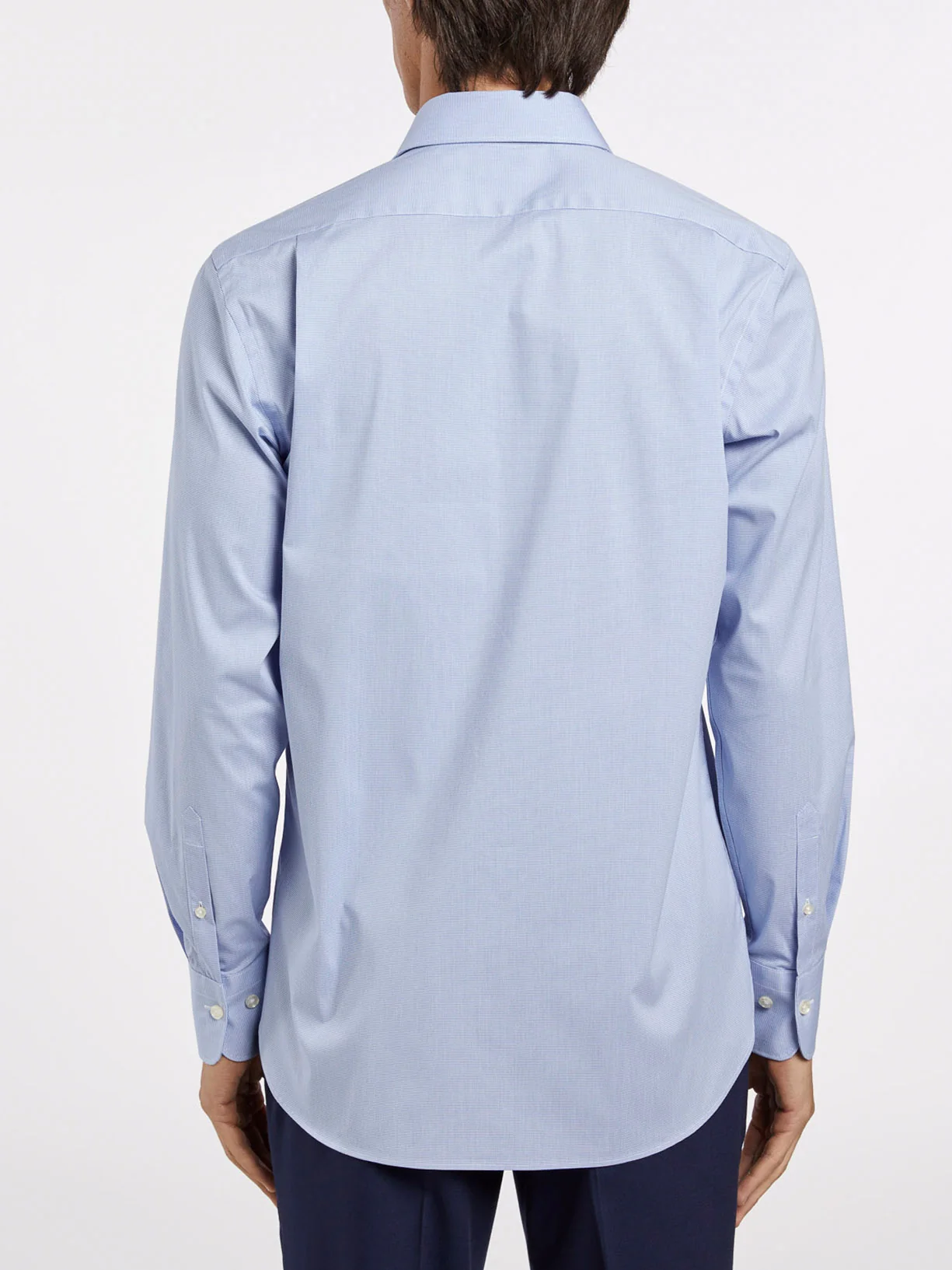 Camisa comfort regular fit em popeline com xadrez pequeno K-easy - Image 3