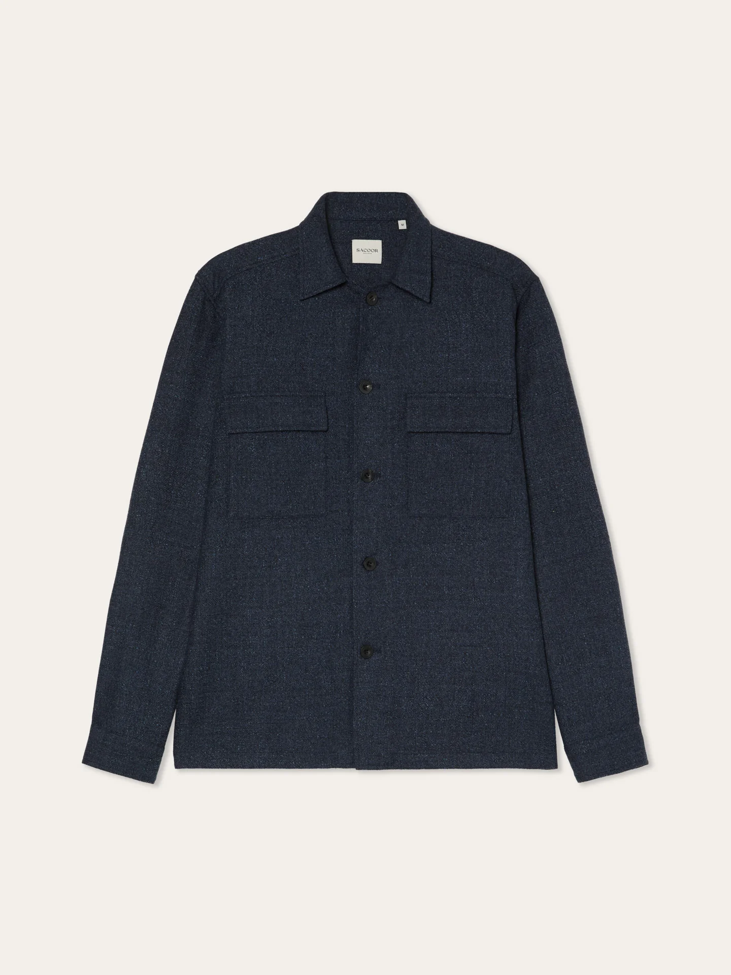 Camisa de Flanela de Lã com Bolsos de Chapa - Image 4