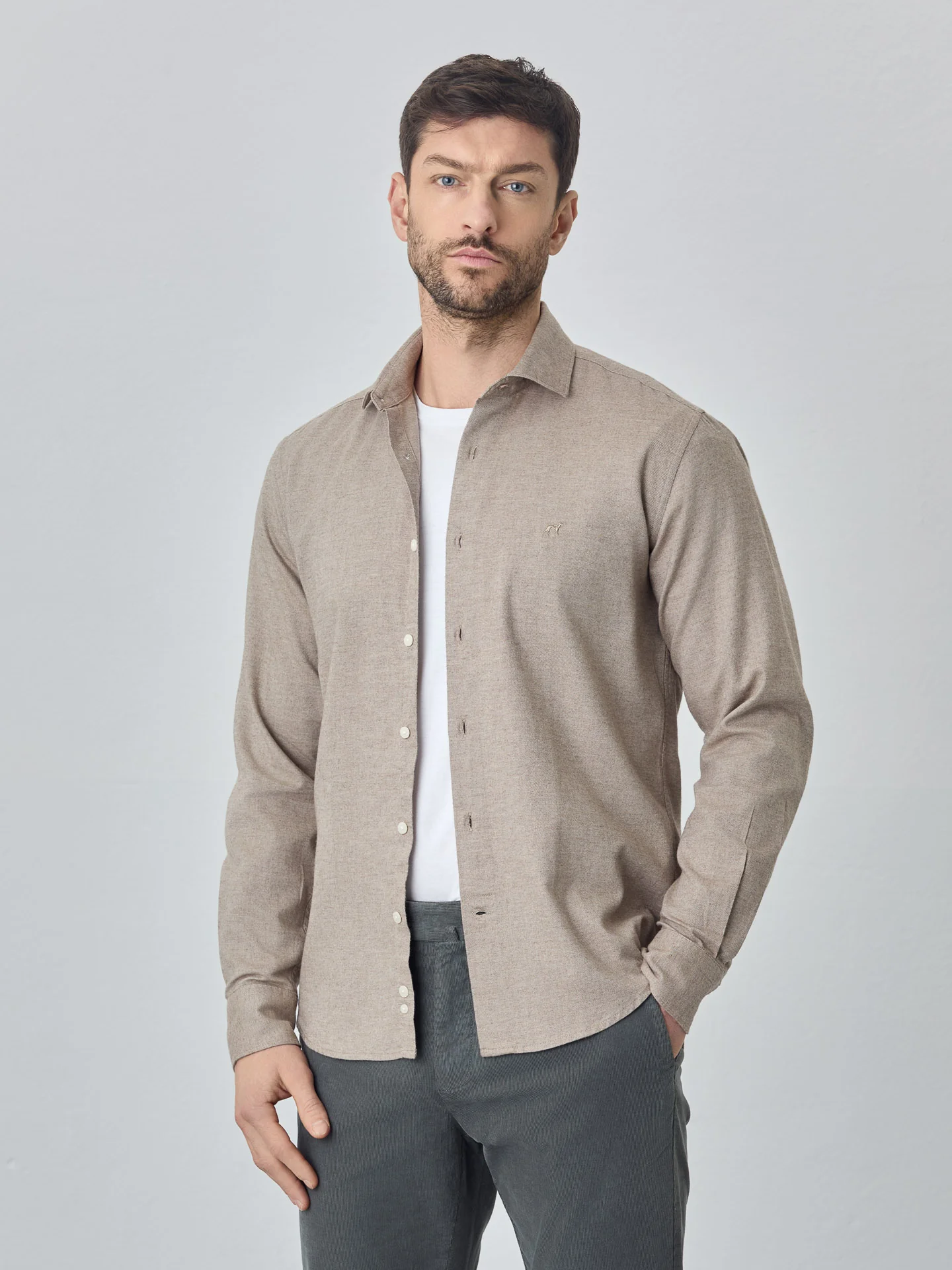 Camisa de flanela mélange suave - Image 5