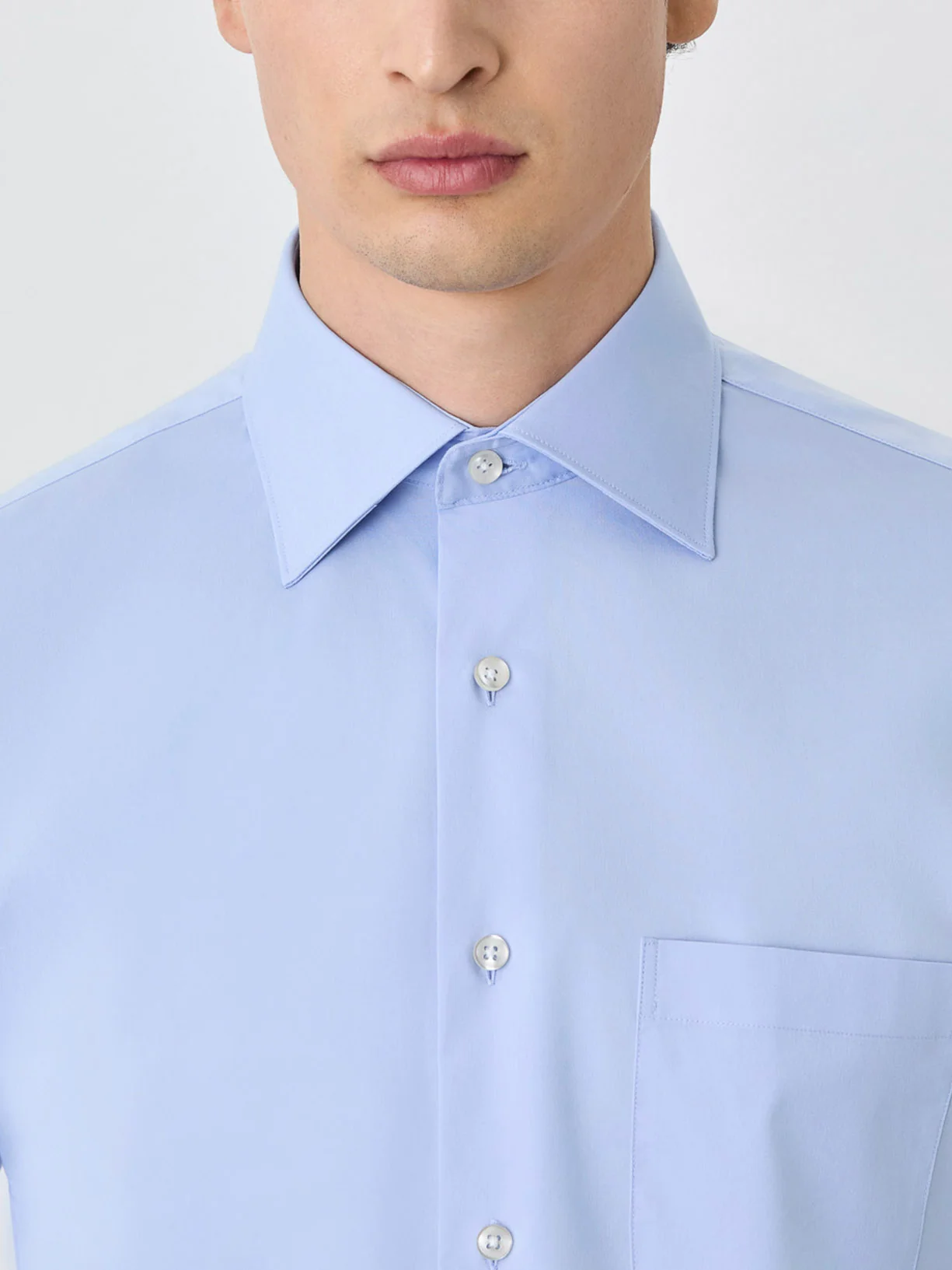 Camisa Regular Fit Com Colarinho Oxford Em Mistura De Algodão - Image 2