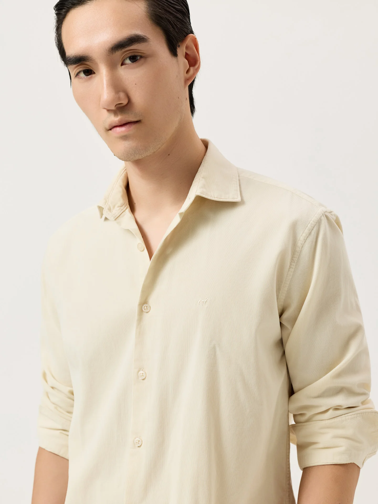 Camisa Regular Fit em Micro Bombazine com Pigment-Dyed - Image 11