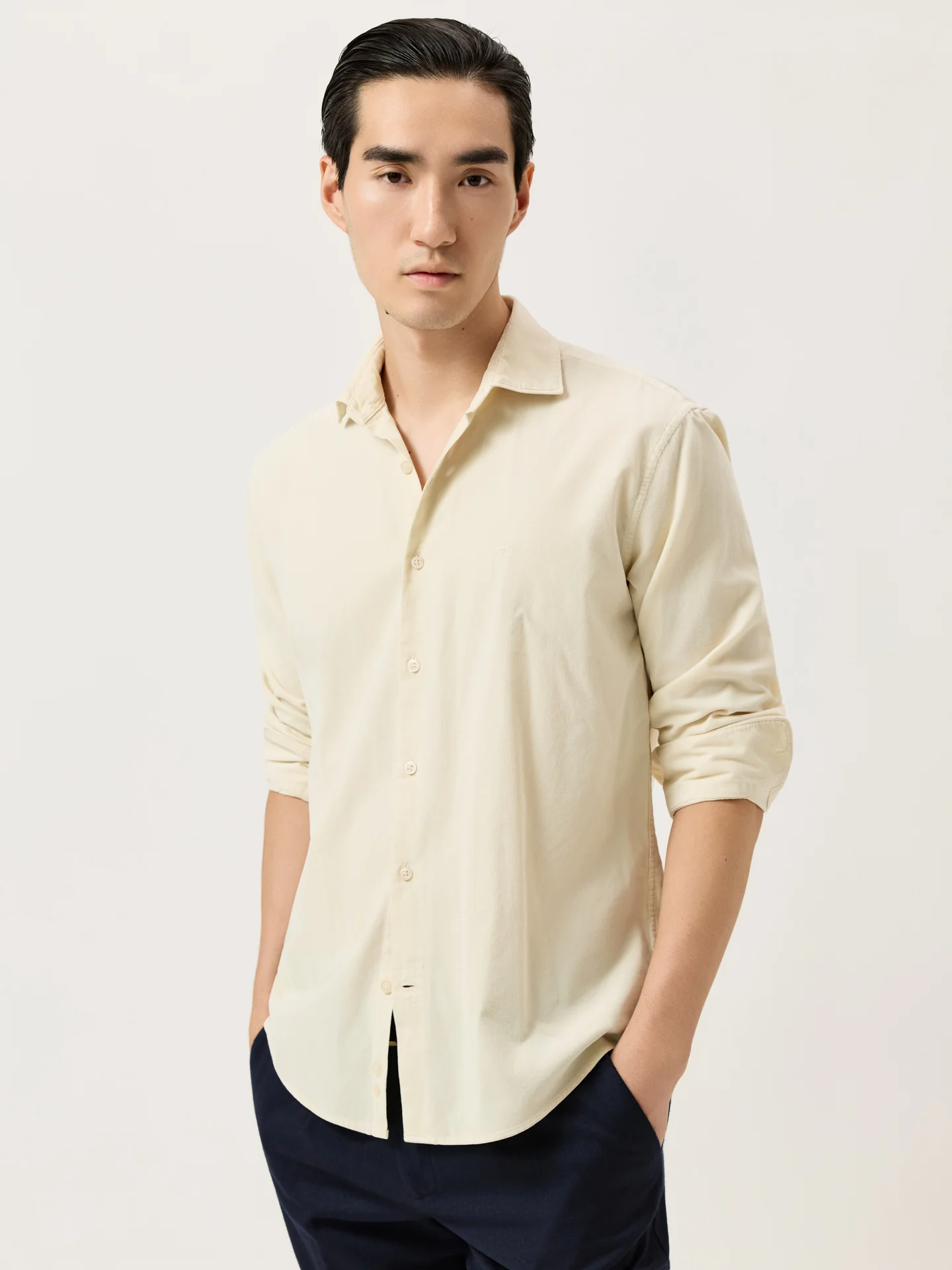 Camisa Regular Fit em Micro Bombazine com Pigment-Dyed - Image 12
