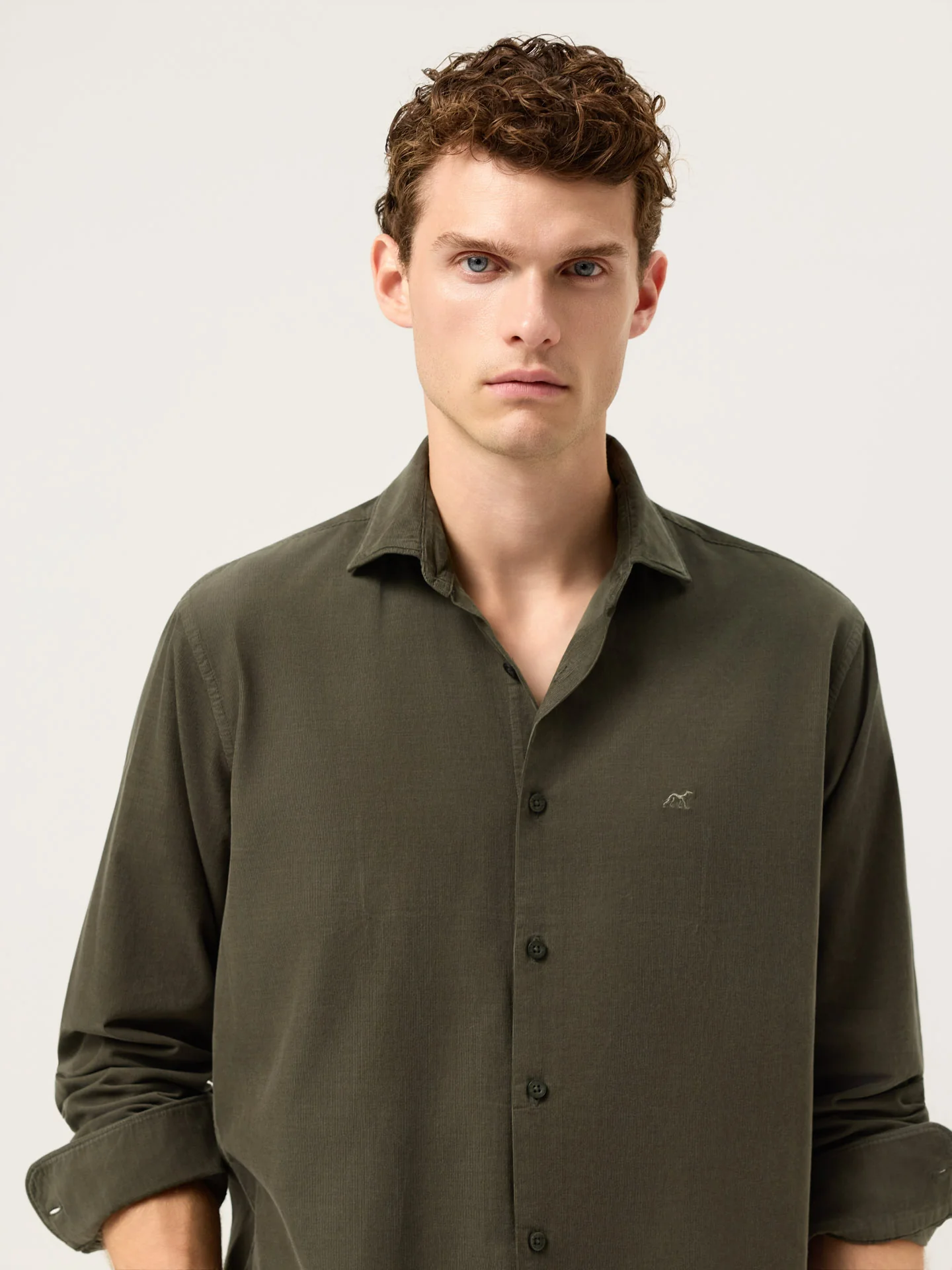Camisa Regular Fit em Micro Bombazine com Pigment-Dyed - Image 7