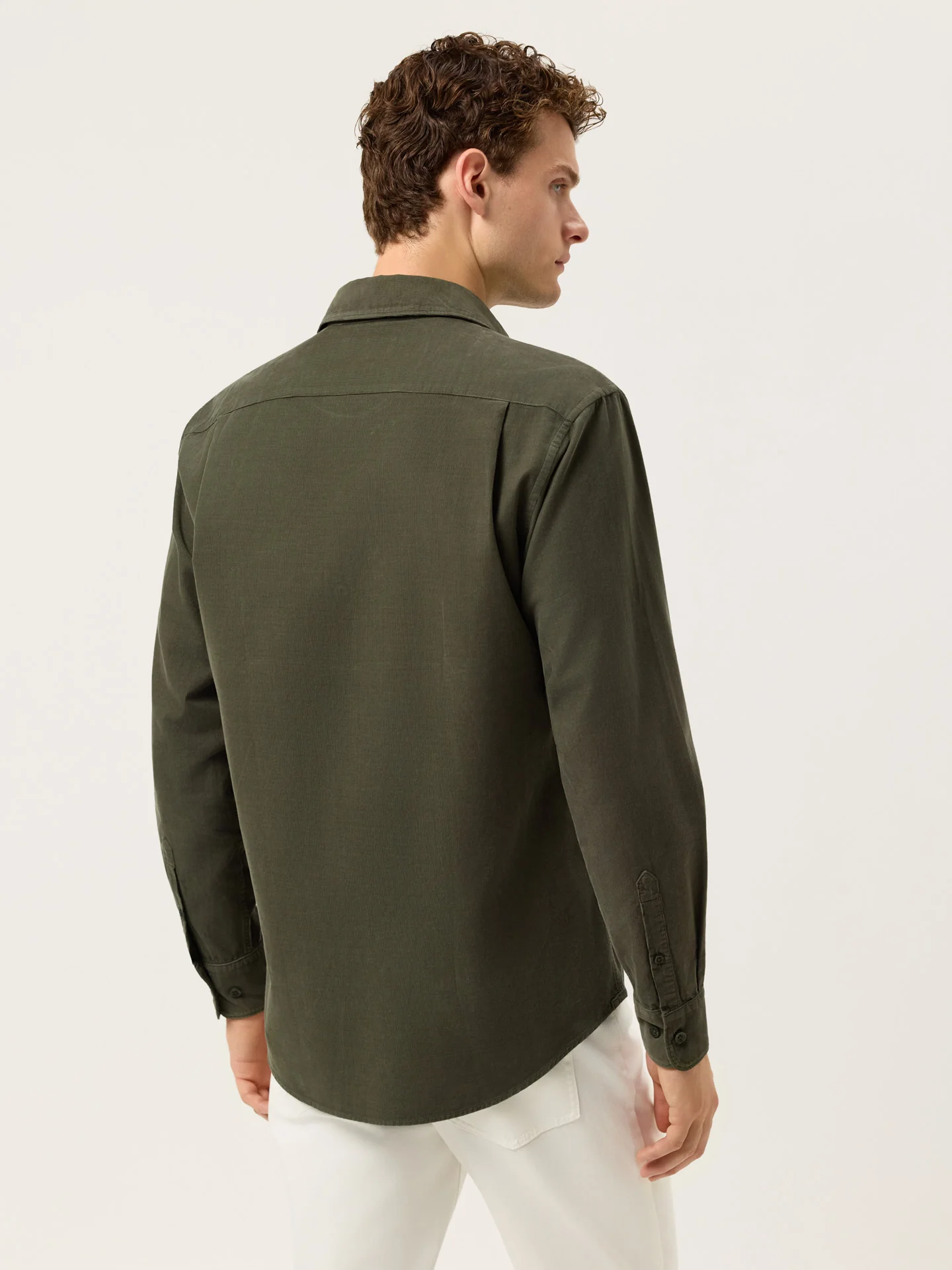 Camisa Regular Fit em Micro Bombazine com Pigment-Dyed - Image 8