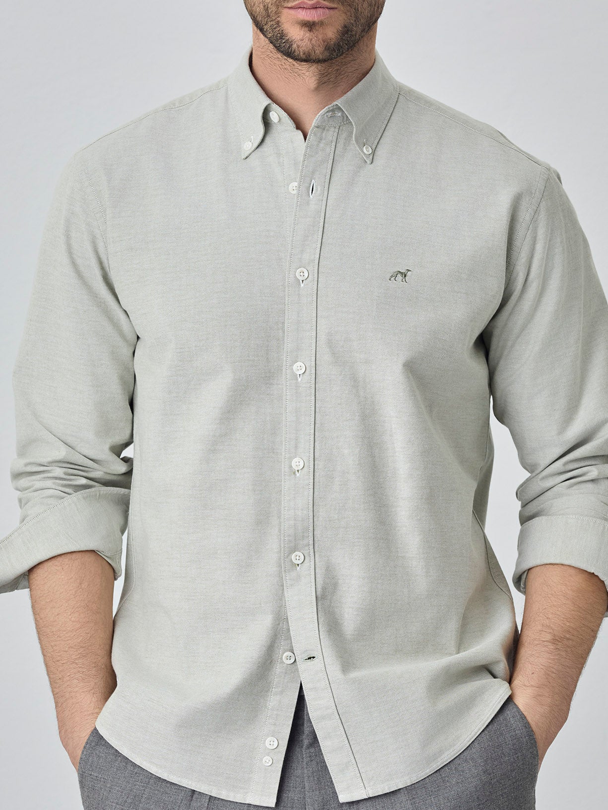 Camisa regular fit em oxford - Image 4