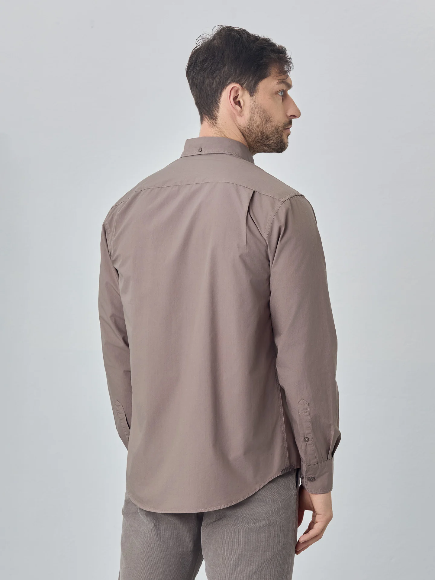 Camisa regular fit em popeline over dye - Image 10