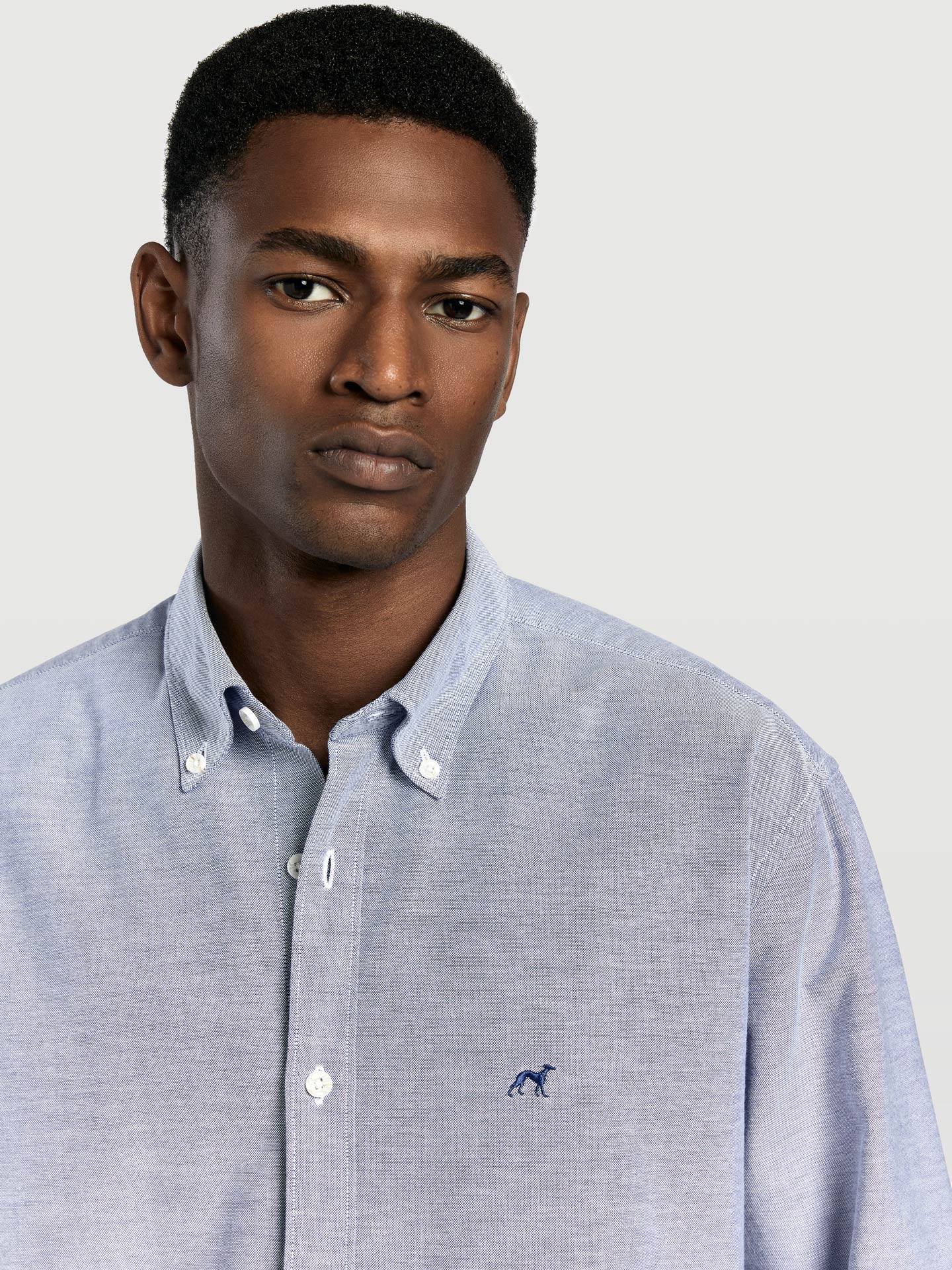 Camisa regular fit oxford liso 100%algodão bci - Image 3