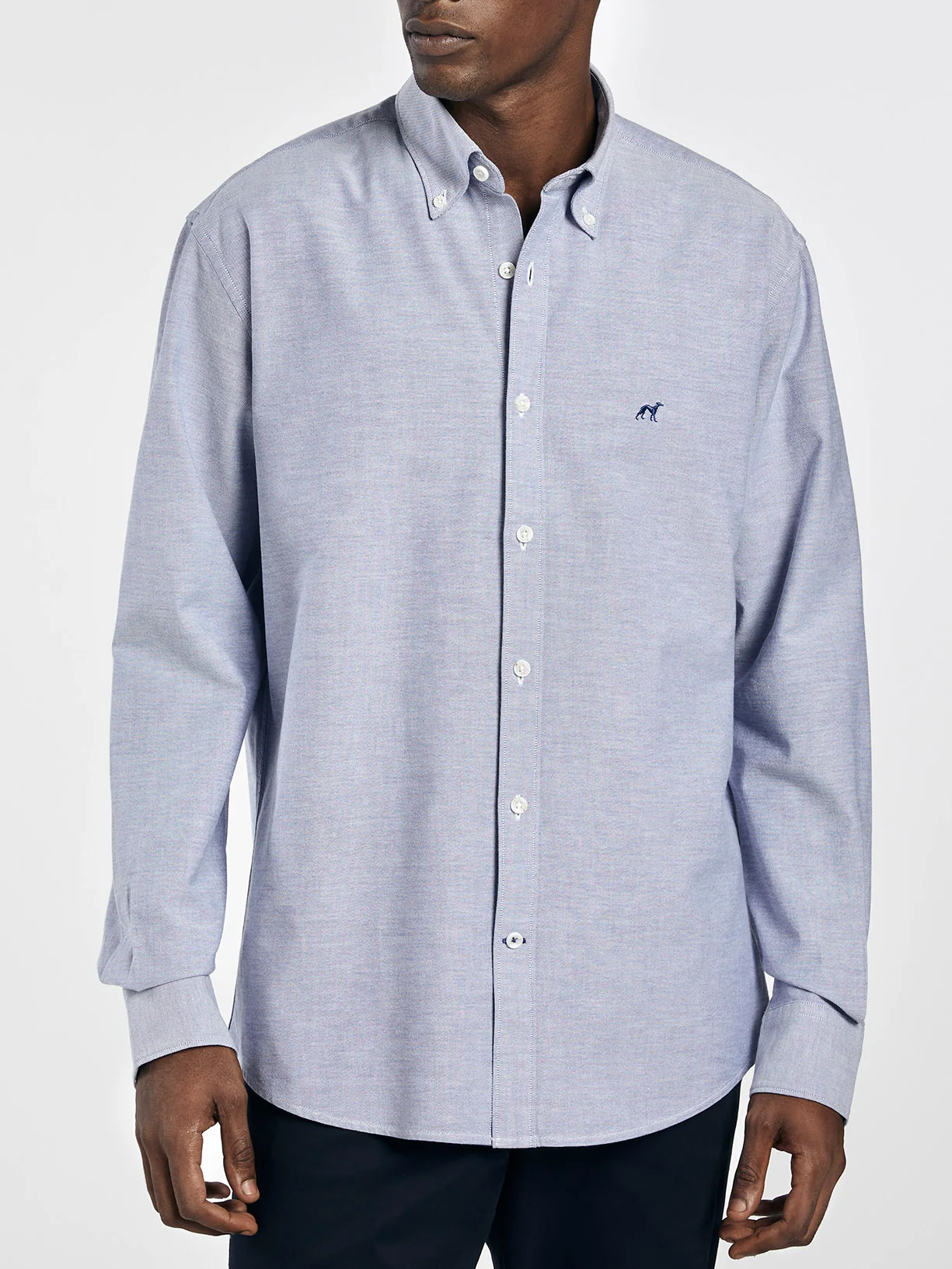 Camisa regular fit oxford liso 100%algodão bci - Image 4