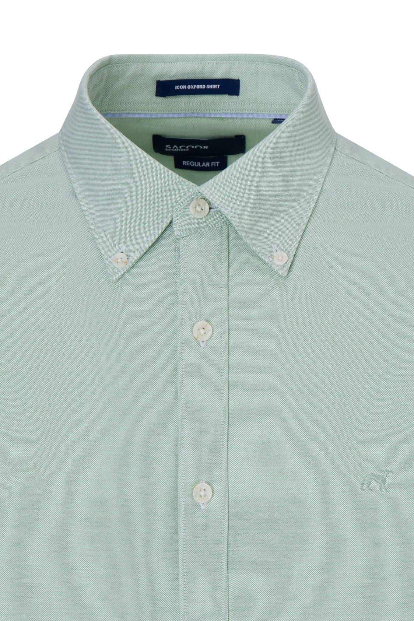 Camisa regular fit oxford liso 100%algodão bci - Image 8