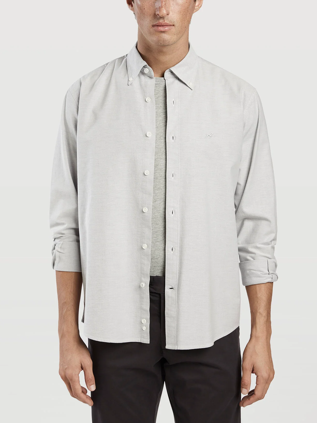 Camisa regular fit oxford liso 100%algodão bci - Image 9