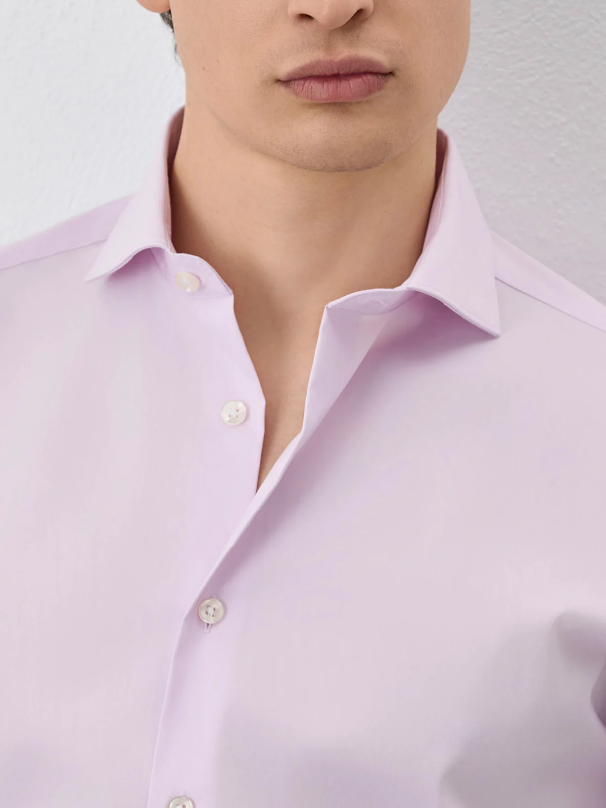 Camisa Slim Fit Com Colarinho Dublin Em Mistura De Algodão - Image 11