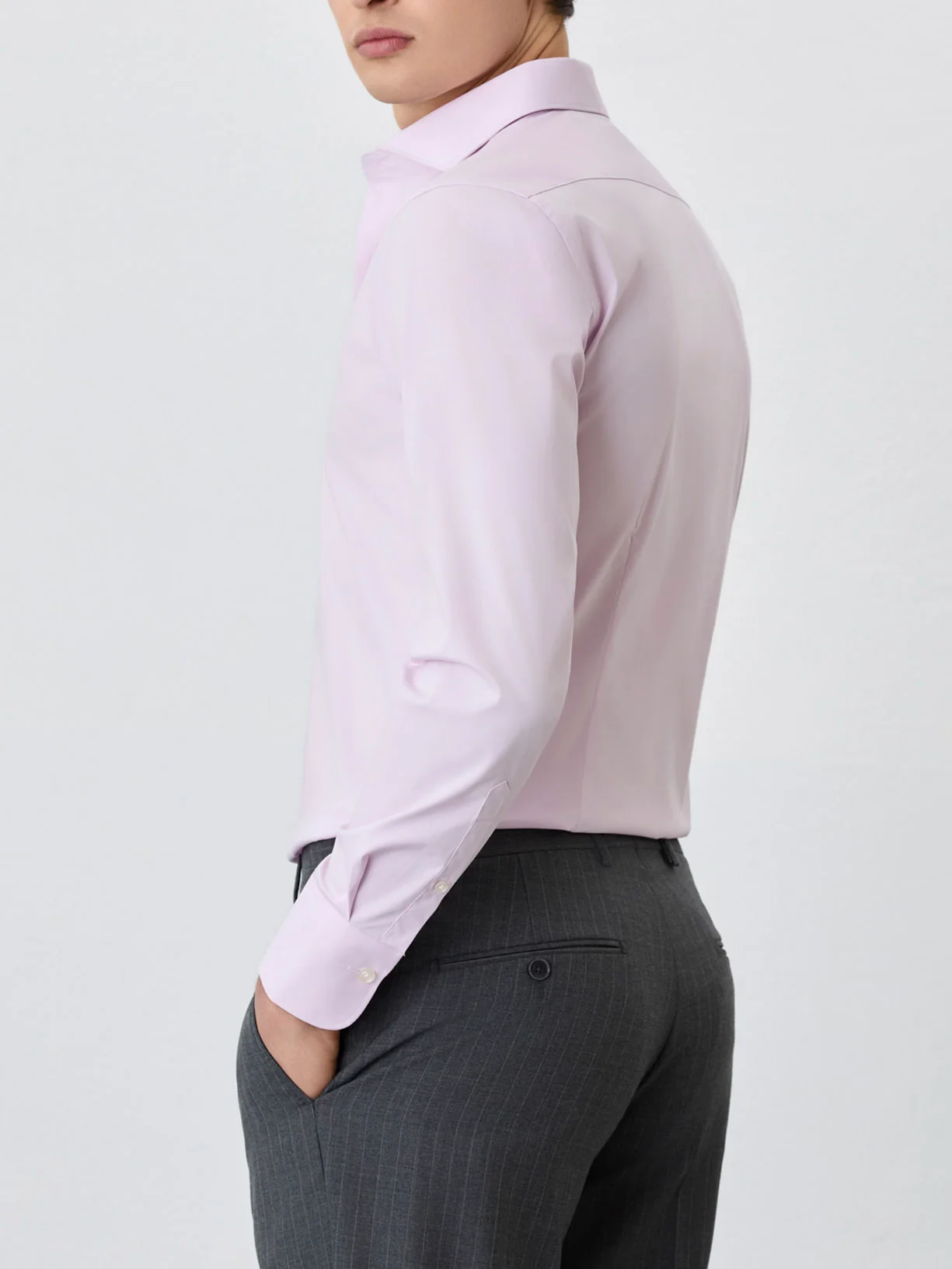 Camisa Slim Fit Com Colarinho Dublin Em Mistura De Algodão - Image 12