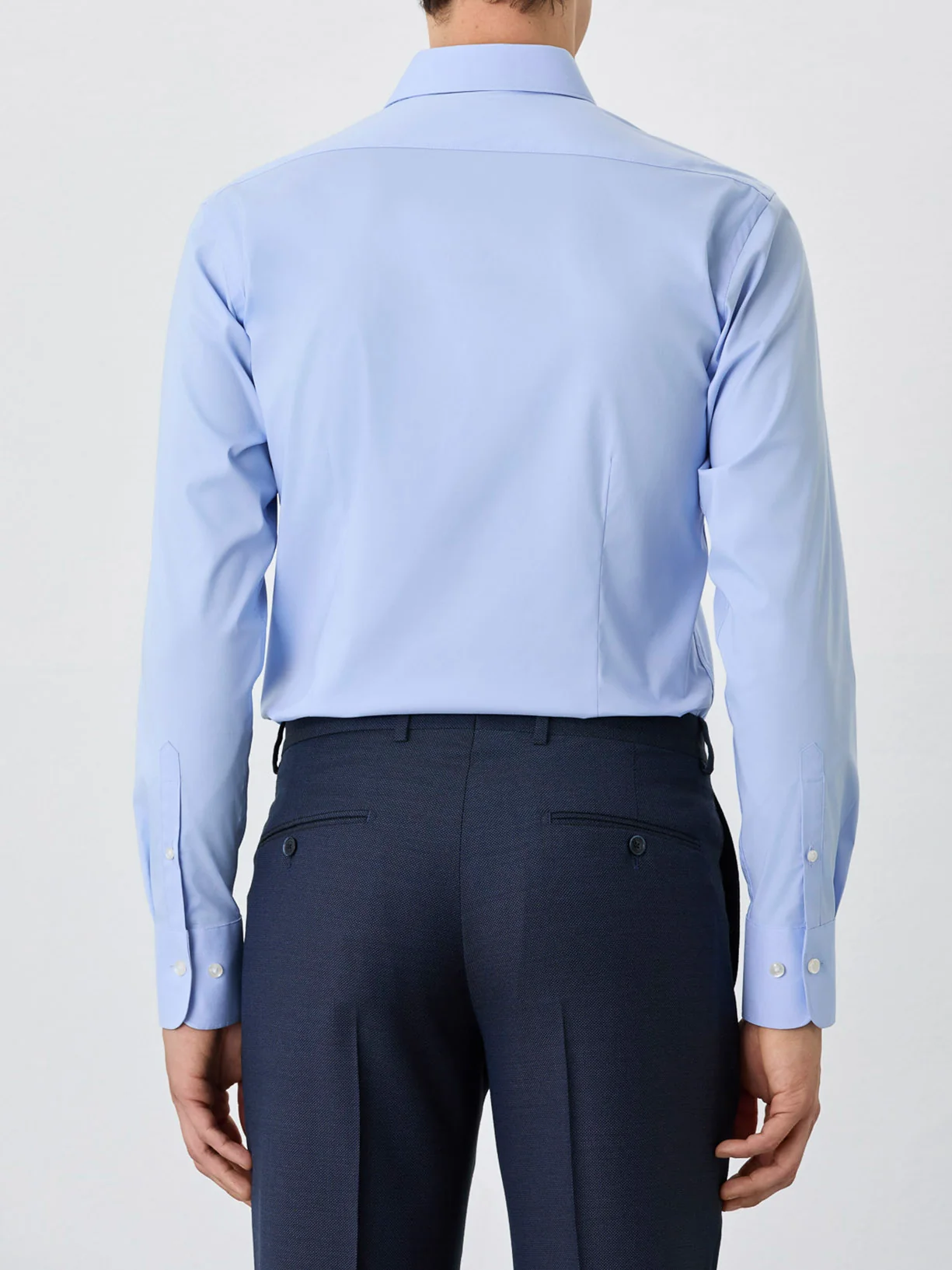 Camisa Slim Fit Com Colarinho Dublin Em Mistura De Algodão - Image 6