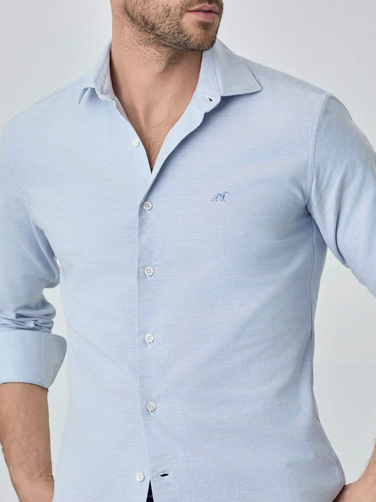 Camisa slim fit de oxfort - Image 2