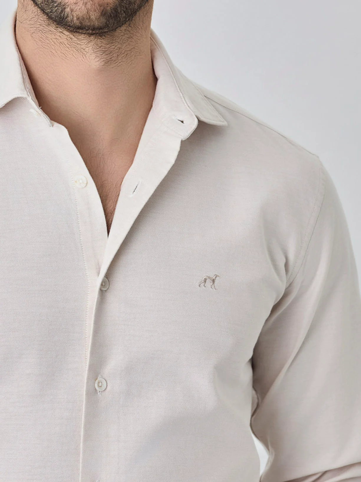 Camisa slim fit de oxfort - Image 6