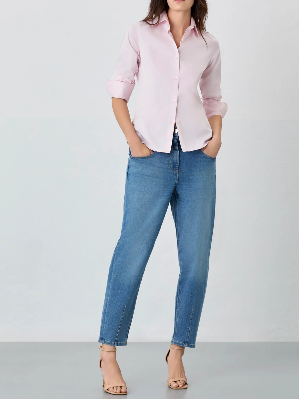 Camisa Slim Fit Em Popeline De Algodão Easy Care - Image 10