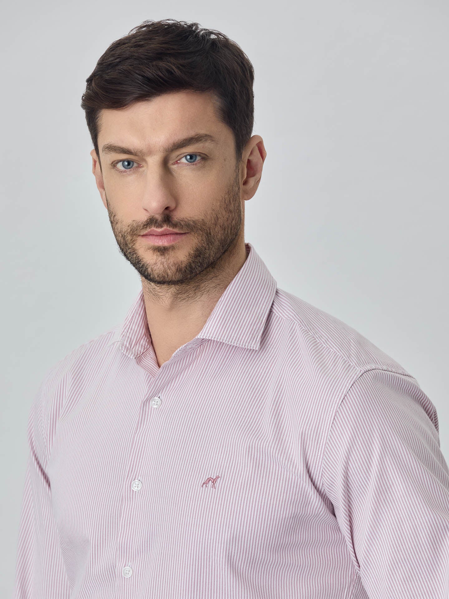 Camisa slim fit oxford riscas de algodão 100% bci - Image 2