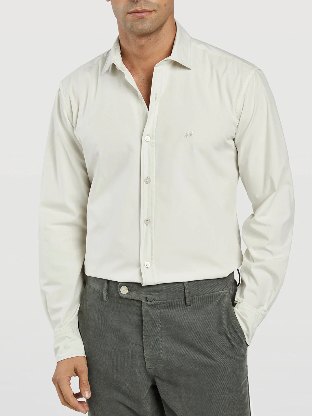 Camisa slim fit popeline garment dye - Image 30