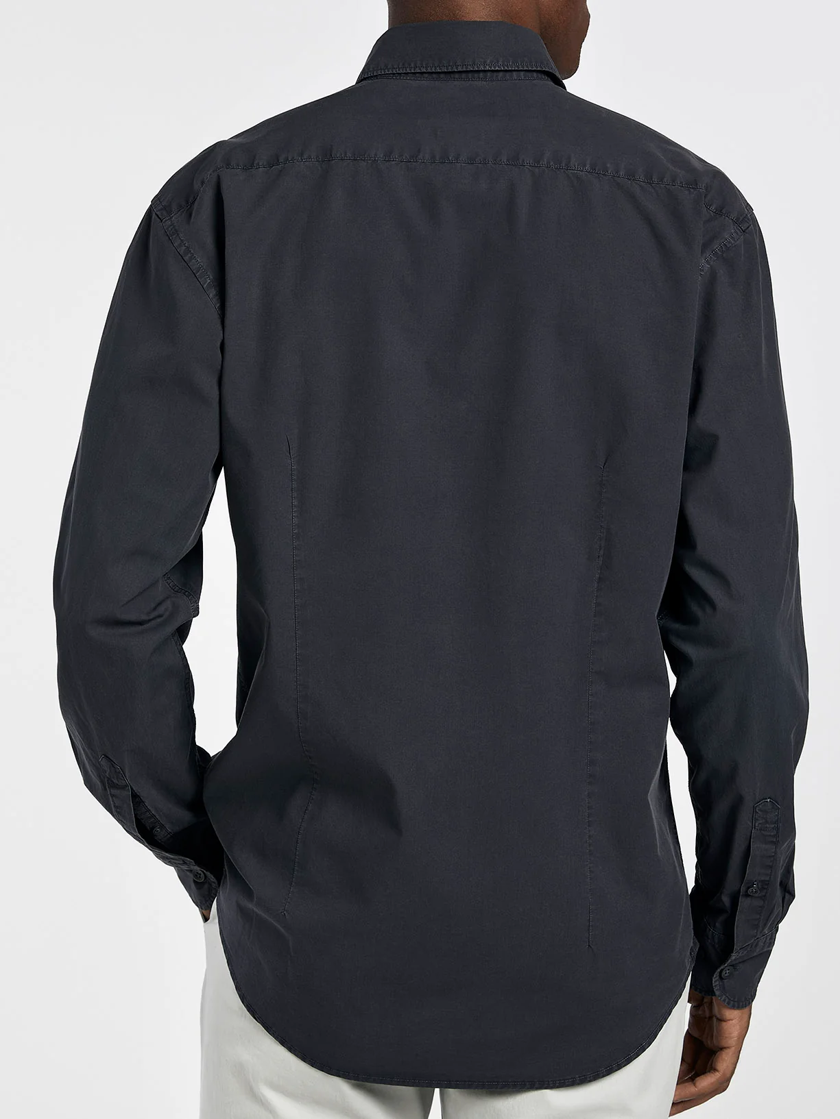 Camisa slim fit popeline garment dye - Image 7