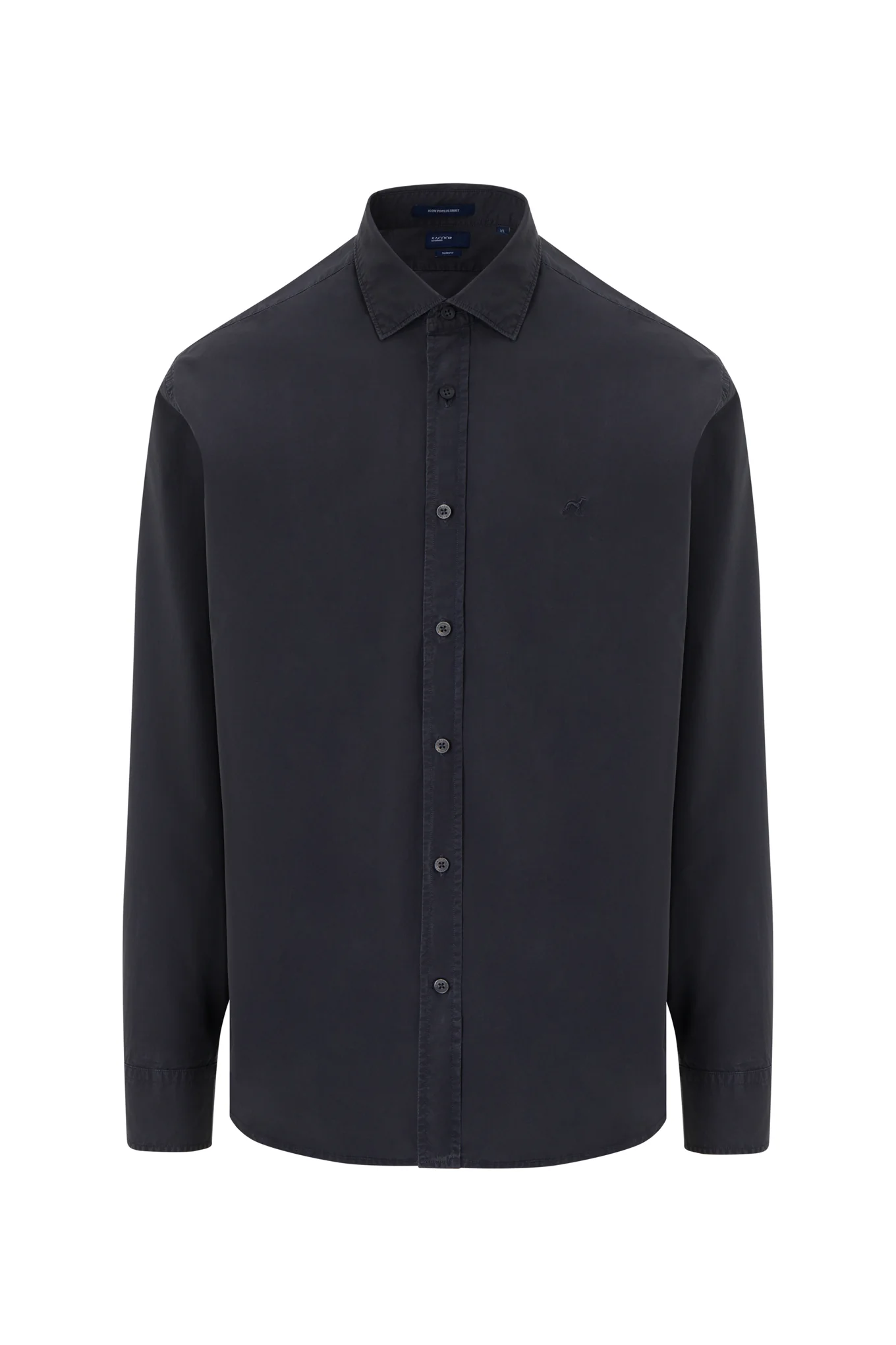 Camisa slim fit popeline garment dye - Image 9